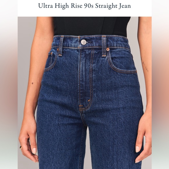 Abercrombie 90s straight size 26 new with tags - Picture 2 of 4